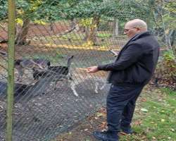 He is an animal lover and enjoys feeding them. 